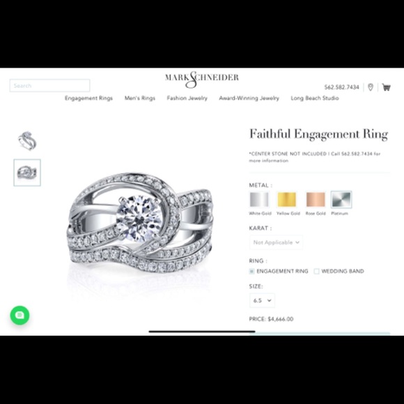 NEW Mark Schneider Faithful- 1.5ct black diamond,.61 rnd diamonds,size 5 - Picture 3 of 11